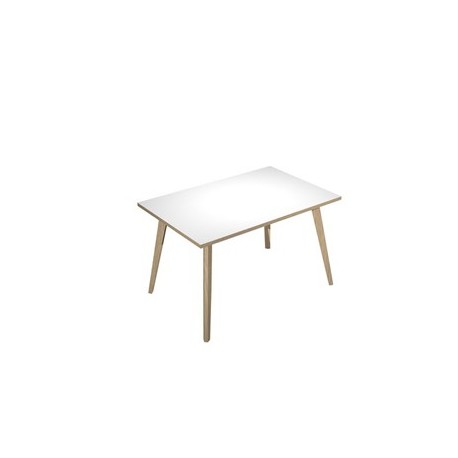 Scrivania 120x80xH74,4cm Rovere/Bianco Woody