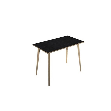 Tavolo alto 120x80xH105cm Rovere/Nero venato Woody