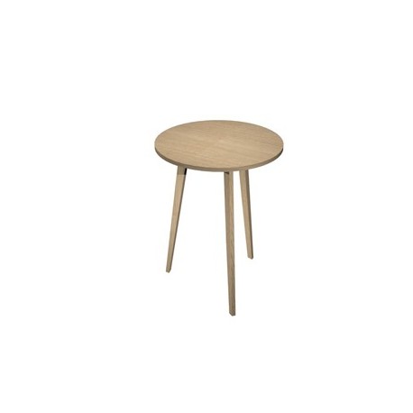 Tavolo alto tondo Ø80xH105cm Rovere/Rovere Woody