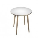 Tavolo alto tondo Ø100xH105cm Rovere/Bianco Woody
