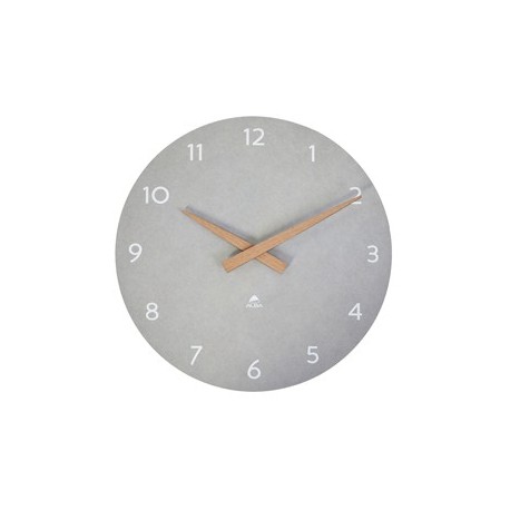 Orologio da parete Ø30cm grigio chiaro/legno HorMilena Alba