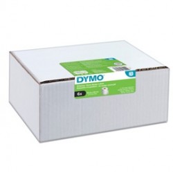 Value pack 6 rotoli etichette Spediz/Badge 54x101mm bianco (220etic/rt) Dymo LW