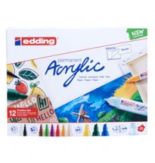 Astuccio 12 marcatori acrilici Creative Set Edding