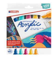 Astuccio 5 marcatori acrilici Edding 5000 broad abstract