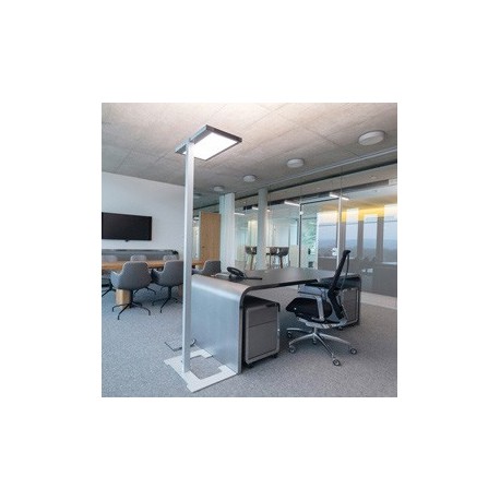 Lampada da terra Luctra Vitawork 12 ASYM alluminio
