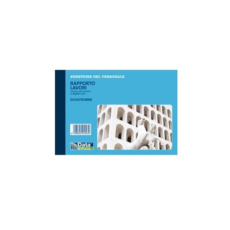 Blocco rapporto lavori 50x2 autoric. DU1679C0000
