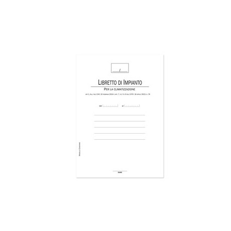 Libretto impianti climatizzazione 44pag DU319300000
