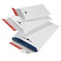 Busta a sacco in cartone bianco C4 235x310x30mm con chiusura autoadesiva