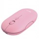 Mouse ultrasottile wireless ricaricabile Puck rosa Trust
