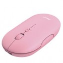 Mouse ultrasottile wireless ricaricabile Puck rosa Trust
