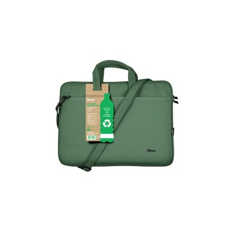 Borsa ecocompatibile per notebook da 16" Bologna - verde salvia Trust