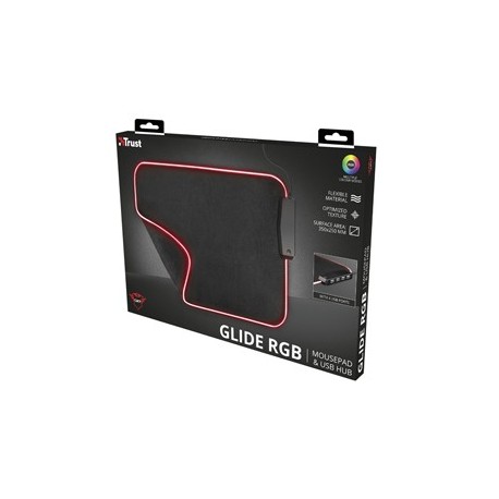 Tappetino mouse con illuminazione RGB e 4 porte USB GXT 765 GLIDE-FLEX Trust