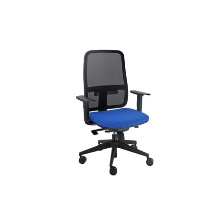 Poltrona semidirezionale Blaze BLYTN blu c/ braccioli regolabili