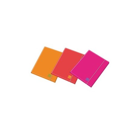 Cartella 3 lembi c/elast. dorso 1cm colori assortiti Fluo One Color Blasetti