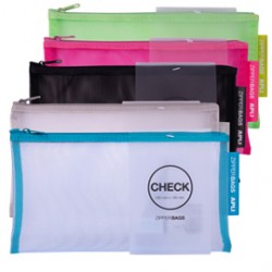 Astuccio zip in nylon 23x13cm colori assortiti Apli