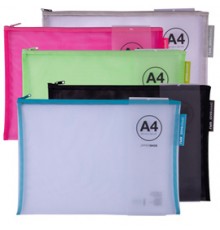 Astuccio zip in nylon 35,5x25,5cm colori assortiti Apli