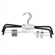 Set 2 grucce antiscivolo gonna/pantalone nero 37x0,6cm