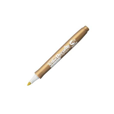 Marcatore Decorite punta tonda 1.0mm oro Artline