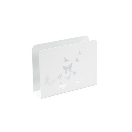 Portariviste Farfalle in acciaio verniciato bianco