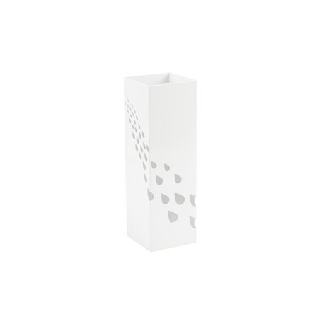 Portaombrelli in metallo verniciato fantasia gocce bianco