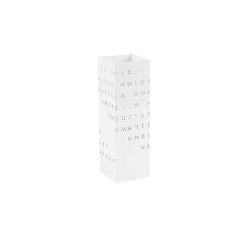 Portaombrelli in metallo verniciato fantasia lettere bianco