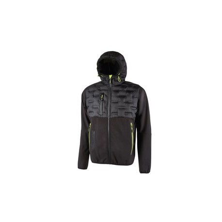 Giacca ibrida idrorepellente Spock taglia M nero giallo U-Power