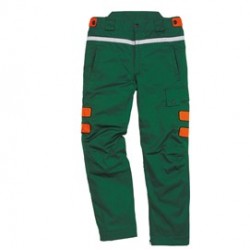 Pantalone per boscaiolo Meleze3 Tg. L verde/arancio