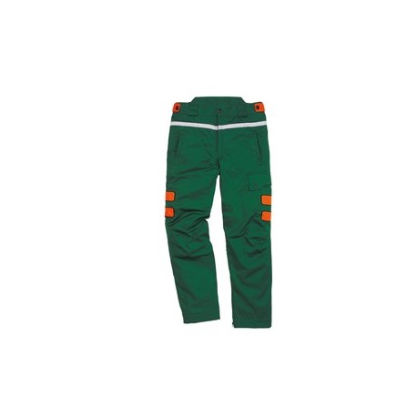 Pantalone per boscaiolo Meleze3 Tg. XL verde/arancio