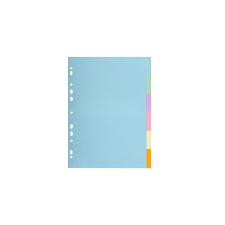 SEPARATORE Pastel A4 6 tasti in CARTONCINO 170gr 1606E Forever Exacompta