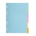 SEPARATORE Pastel A4 6 tasti in CARTONCINO 170gr 1606E Forever Exacompta