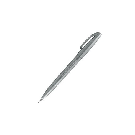 Sign Pen Brush grigio Pentel