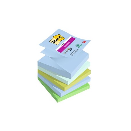 Cf. 5pz blocco 90foglietti Post-it® Super Sticky Z-Notes 76x76mm R330-5SS-OAS