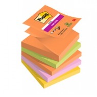 Cf. 5pz blocco 90foglietti Post-it® Super Sticky Z-Notes 76x76mm R330-5SS-BOOS