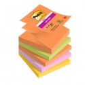 Cf. 5pz blocco 90foglietti Post-it® Super Sticky Z-Notes 76x76mm R330-5SS-BOOS