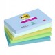 Cf. 5pz blocco 90fg. Post-it® Super Sticky 76x127mm 655-5SS- OAS Oasis