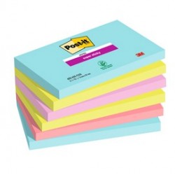 Cf. 6pz blocco 90foglietti Post-it® Super Sticky 76x127mm 655-6SS-COS Cosmic