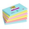 Cf. 6pz blocco 90foglietti Post-it® Super Sticky 76x127mm 655-6SS-COS Cosmic