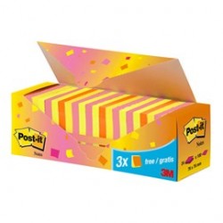 VALUE PACK 21+3 BLOCCO 100fg Post-it® colori assortiti 76x76mm 72GR 654-NP24