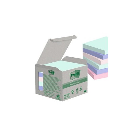 Cf. 6pz blocco 100fg. Post-it® Notes Green 76x76mm 654-1GB NATURAL