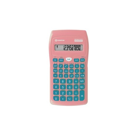Calcolatrice scientifica OS 134/10 BeColor rosa chiaro tasti petrolio Osama