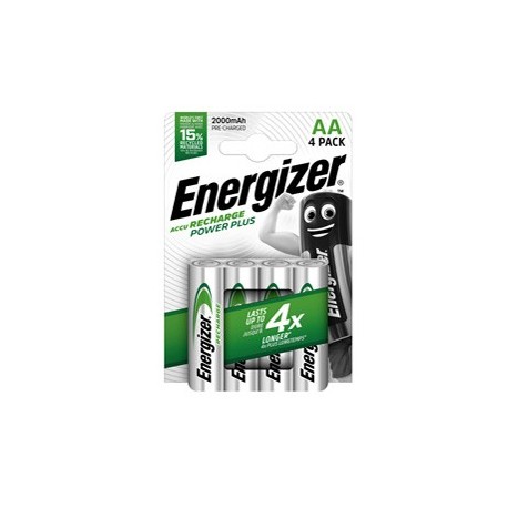 Blister 4 pile ricaricabili AA - Energizer Power Plus