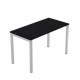 Scrivania Easy Plus smartw. 120x60x72,5cm nero venato frassino