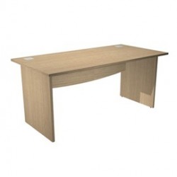 Scrivania operativa fianchi melaminico 160x80cm H73cm rovere AgorA' Basic