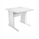 Scrivania operativa fianchi a L melaminico 80x80cm h73cm bianco AgorA' Basic