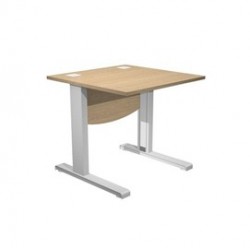 Scrivania operativa fianchi a L metallo 80x80cm L73cm Rovere AgorA' Basic