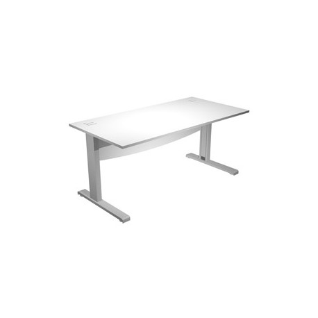 Scrivania operativa fianchi a L metallo 120x80cm L73cm bianco AgorA' Basic