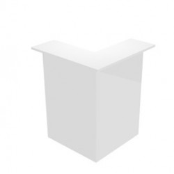 MODULO RECEPTION 90° 76x76x117cm BIANCO/BIANCO - PRESTIGE