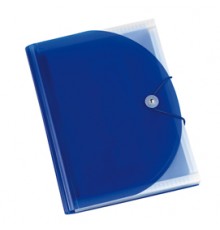 Portadocumenti a soffietto in PP blu A4 13 tasche Plastidea