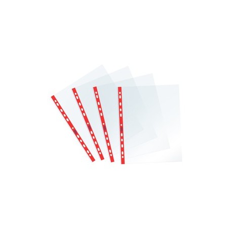 25 Buste forate c/ banda rossa Sprint 22X30cm Favorit