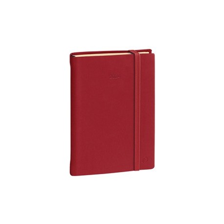 Agenda giornal. Daily Pocket Prestige 8,5x13cm Silk bordeaux 2024 QuoVadis